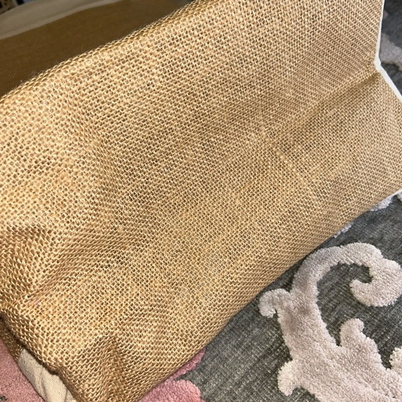 NWOT Candace Cameron Bure market jute tote - Picture 3 of 5